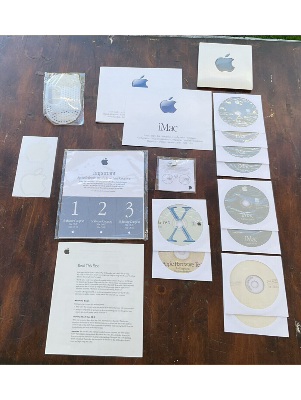 Apple iMac Software Restore CD's of OS 9.1, Mac OS X 10.0.3 CD Version 1.1